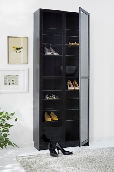 A BILLY bookcase works as well in the bedroom as it does in the study.  Instead of books, use it to…