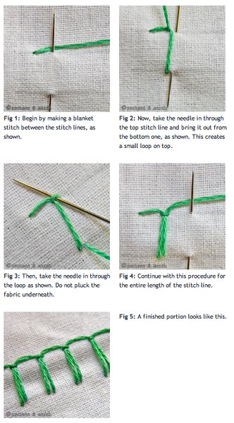 Up & Down Blanket Stitch