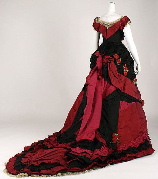 Ballgown, ca. 1877. I'll take one please!!