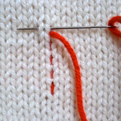 weaving in your ends - SO helpful!