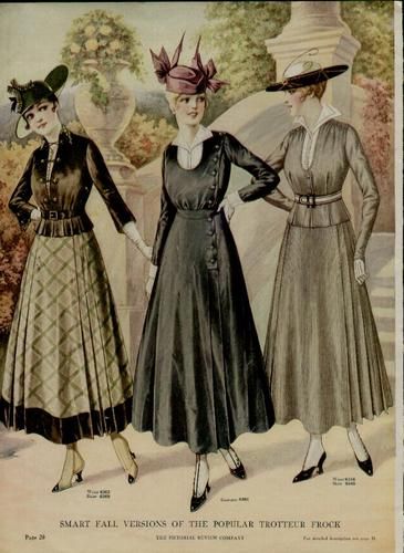 1915 Fashion PG Ad Smart Fall Versions of The Popular Trotteur Frock L K