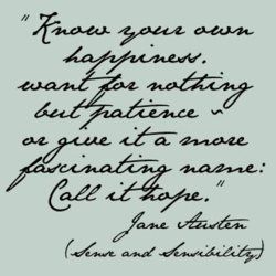 It's not exactly right. It's supposed to be "You want for nothing but patience-"