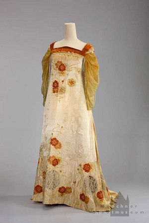 1903 Dress Medium: silk, embroidery