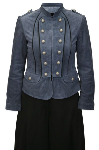 Valkyrie Leather Coat - #136 Navy [003127S]