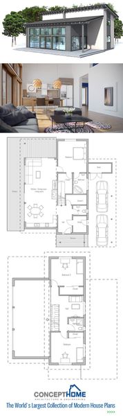 Small House Plan. Floor Plan from ConceptHome.com