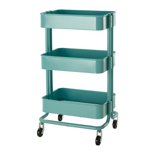 Obsessed with turquoise? We love this RÅSKOG Kitchen cart.