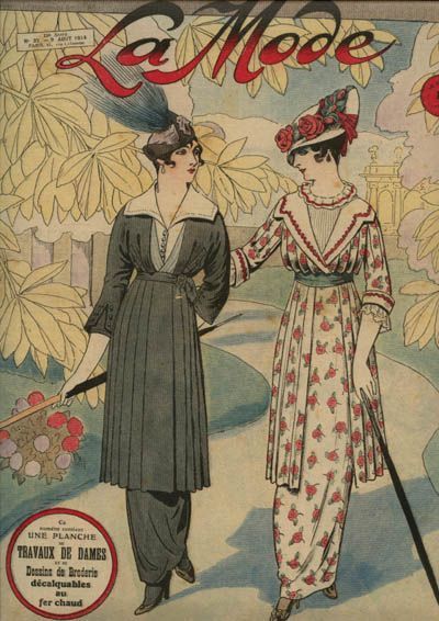 1913 La Mode -rose fabric