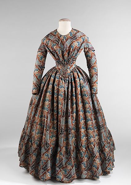 c. 1843 wool and silk from Met (More photos avail)