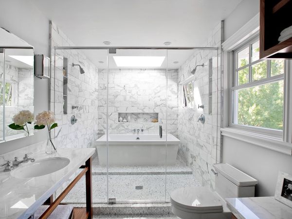 High-End Bathroom Tile Design From HGTV's Design Happens Blog (http://blog.hgtv.com/design/2013/02/…