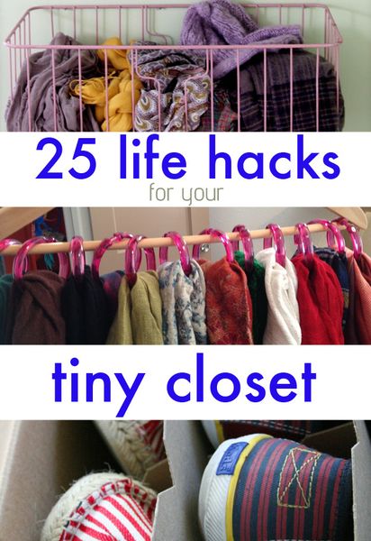 25 Lifehacks For Your Tiny Closet