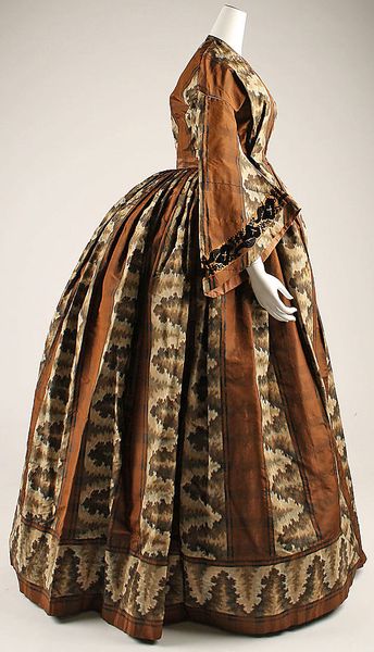 From the Met (who has it dated c. 1850, but it looks more 1860s to me)