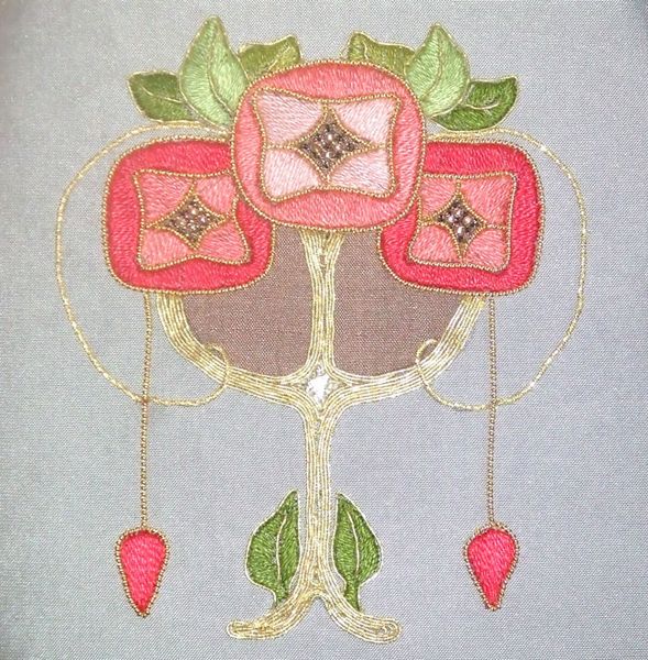 Art Nouveau  Embroidery Design