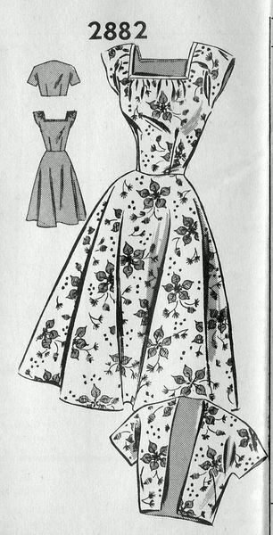 1950s Misses Dress and Bolero Summer Dress