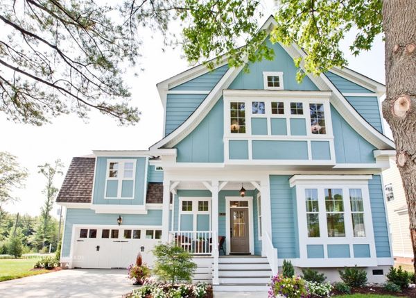 Blue cottage style