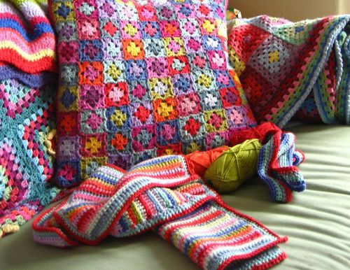 I could see it as a place to display the brightly colored crochet I end up with.