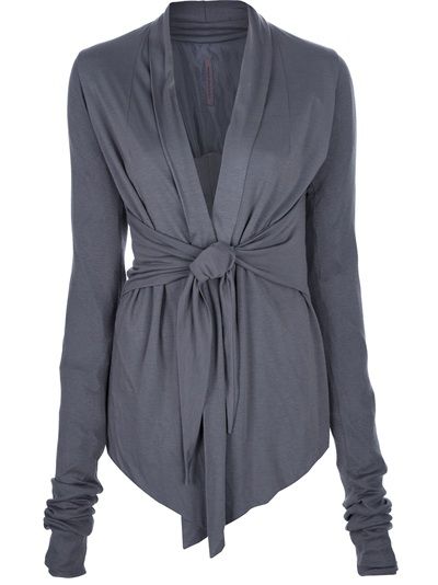 RICK OWENS LILIES - tie fastening cardigan 6