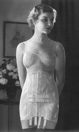 Early 1930s model in a Spencer Sacro-Illiac corset.