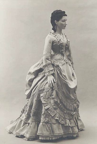 c.1871 French silk dress