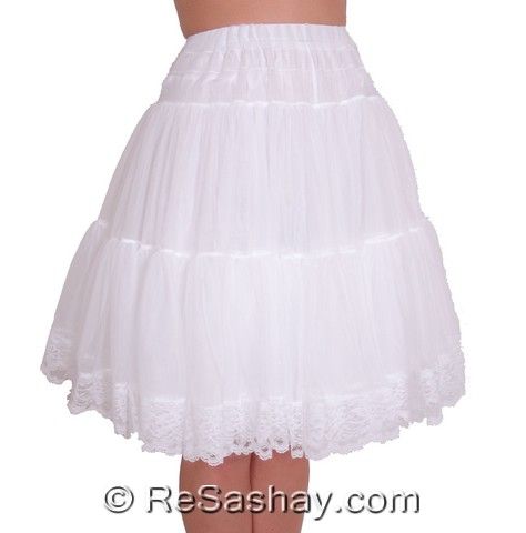 Petticoat, Malco Modes, 580, Soft chiffon with lace, 30 yards, New, Various sizes and colors