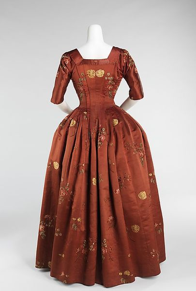 Robe à l'Anglaise  Date: 1740–60 Culture: British Medium: silk