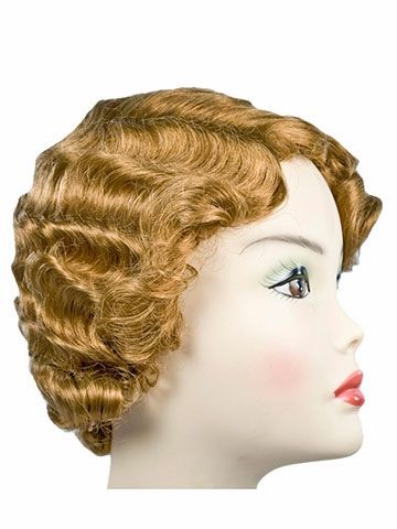 Gatsby Lacey wig. Fine finger-waved flapper style from the 1920's. Similar to a Great Gatsby-style …
