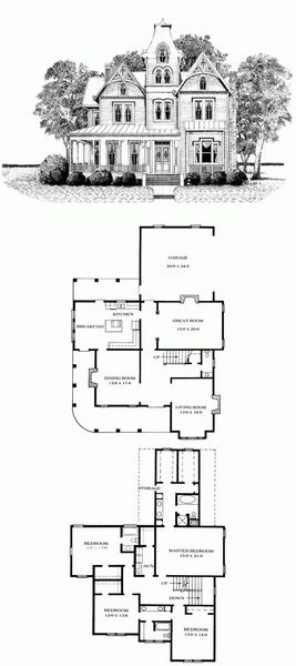 Second Empire House Plan