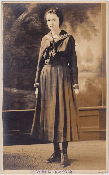 sweet young lady in sailor dress....1915 perhaps?