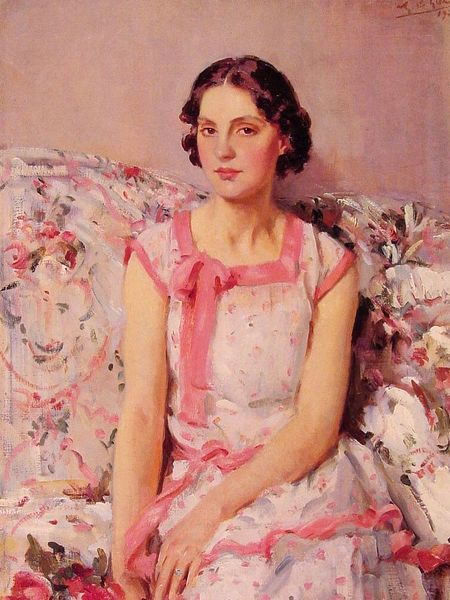 fawnvelveteen:  Portrait of Claire Collins, Wilfred Gabriel de Glehn, 1927