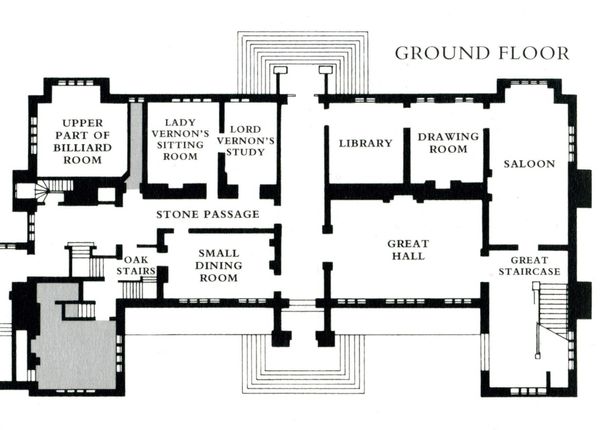 Sudbury Hall, Derbyshire --- National Trust property used for interior shots of Pemberley in the BB…