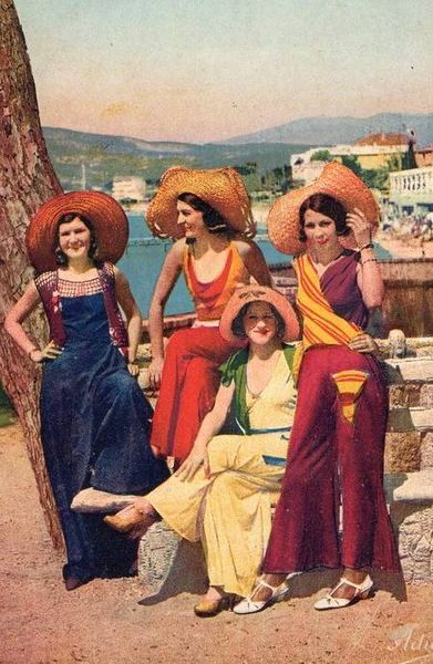 Beach Pyjamas Nice circa 1930