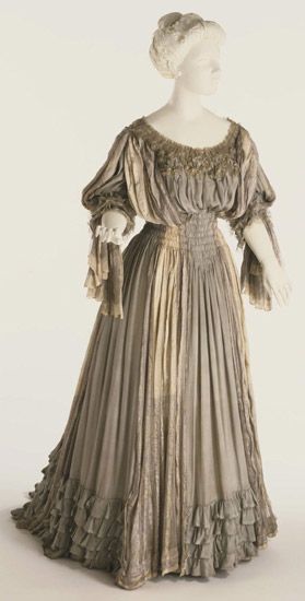 Woman's Dressing Gown (Tea Gown)    Made in London, England, Europe  1906 by Liberty and Company, L…