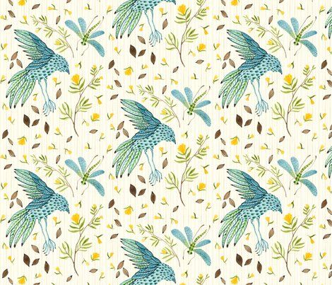 frolic natural, by gollybard on Spoonflower.com