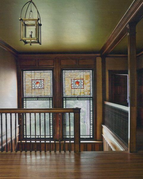 Stained Glass Window & Staircase