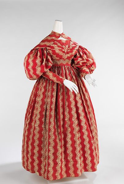 Dress Date: 1832–35 Culture: American Medium: cotton Dimensions: Length at CB (a): 47 in. (119.4 …