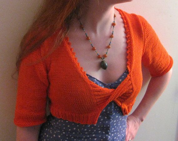 Knitting Pattern- Mother and Daughter Twist Front Shrug