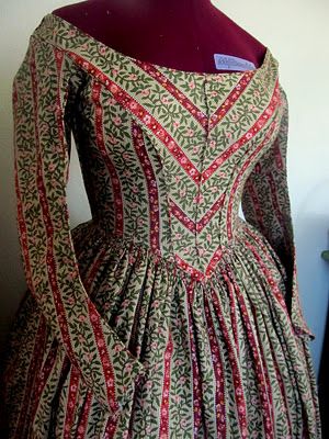 Reproduction 1840's Dress