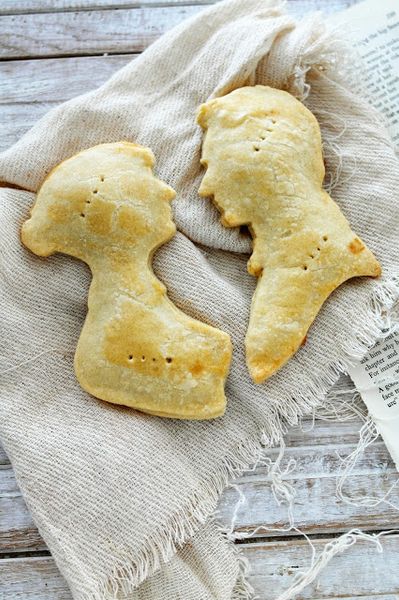 Ginger Pear Hand Pies - Twigg Studios ...using the Pride & Prejudice cookie cutter set on Etsy