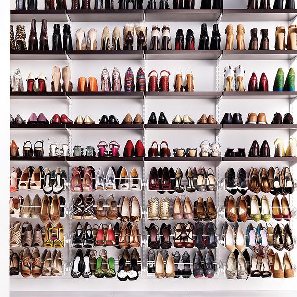 The Container Store > Walnut & White elfa décor First Love Heels Closet