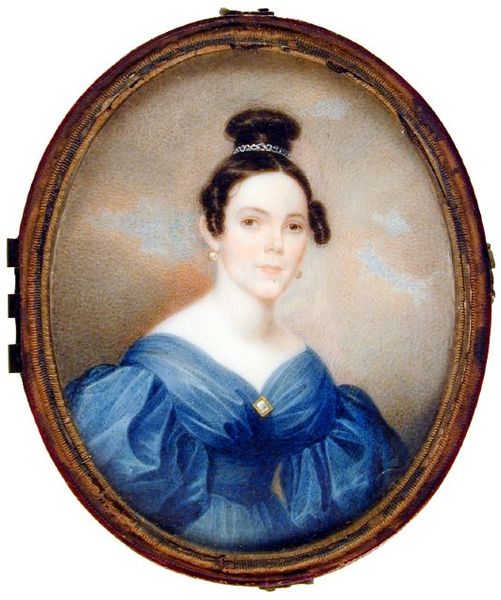 Miss Reynolds of Fenwick Hall  ca. 1835  Artist: Charles Fraser  watercolor on ivory  Gibbes Museum…