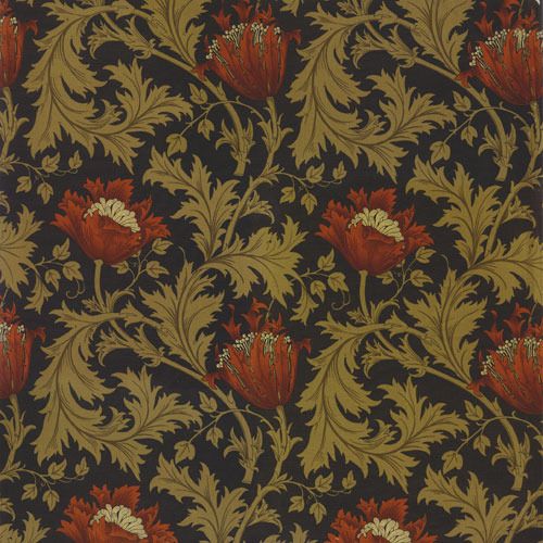 Moda Morris and Company Morris and Company Damask Black 8217 11 Damask Black by Barbara Brackman