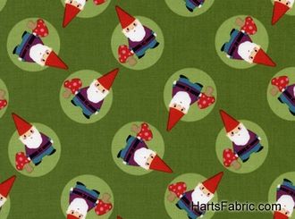 Hoodie Hanging With My Gnomies Fabric Green