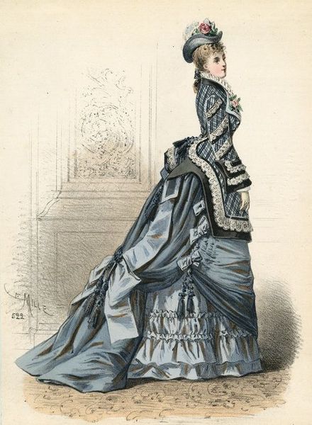 March fashion, 1875 France, L’Élégance Parisienne