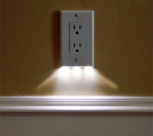 these night light outlet covers use $0.05 of electricity per year and require no additional wiring.…