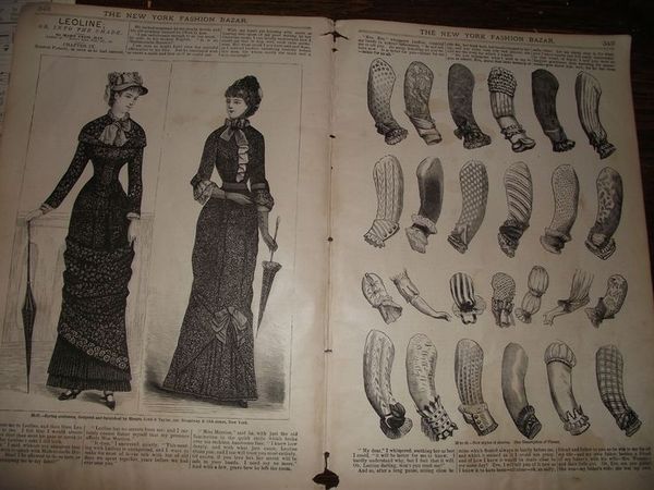 1881 Harper's Bazar. Ladies sleeve styles