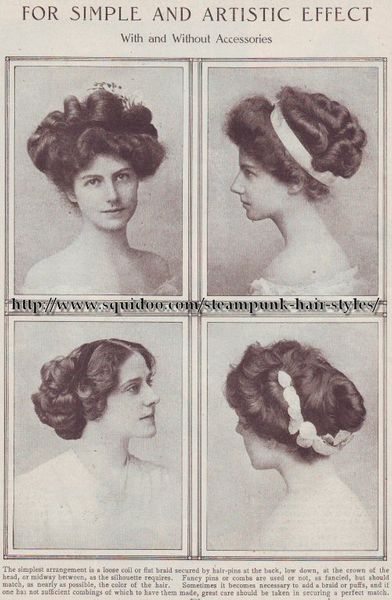 Hairstyles from 1908 Magazine