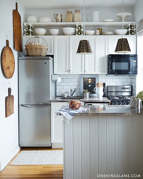 Learn our super simple (and super stylish!) storage upgrades for a teeny tiny kitchen.