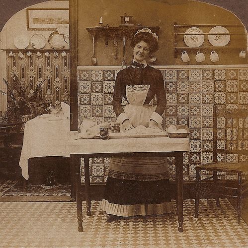 A french maid....everyone had to have one to be high class back in the Victorian era