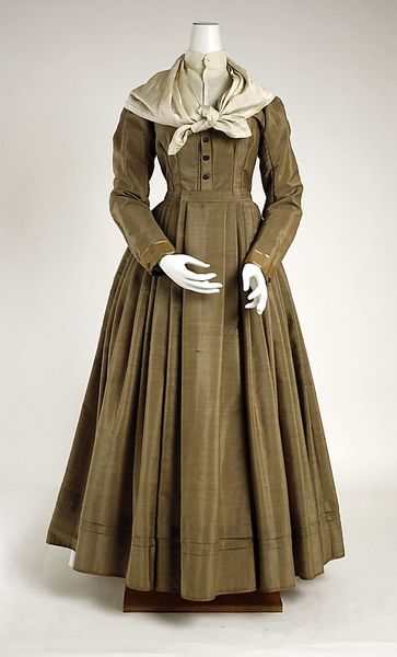 Ensemble: ca. 1860, American, silk, wool.