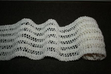 Simple, airy scarf.