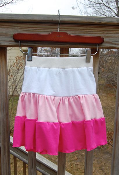knits: a tiered skirt